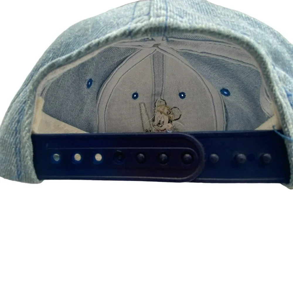 Mickey Unlimited Youth Mickey Mouse Adjustable Cap Denim Plaid Bill‎